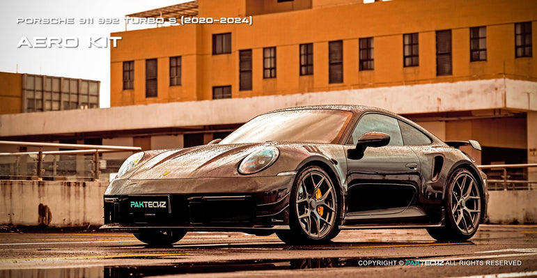 Porsche 911 992.1 Turbo S Paktechz Full Dry Carbon Aerodynamics kit 2020 - 2024 Aftermarket Carbon Fiber Part / Bodykit - Robot Bodykits
