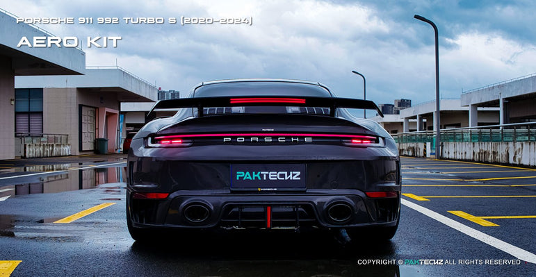 Porsche 911 992.1 Turbo S Paktechz Full Dry Carbon Aerodynamics kit 2020 - 2024 Aftermarket Carbon Fiber Part / Bodykit - Robot Bodykits