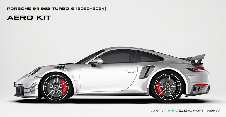 Porsche 911 992.1 Turbo S Paktechz Full Dry Carbon Aerodynamics kit 2020-2024 Aftermarket Carbon Fiber Part / Bodykit - Robot Bodykits