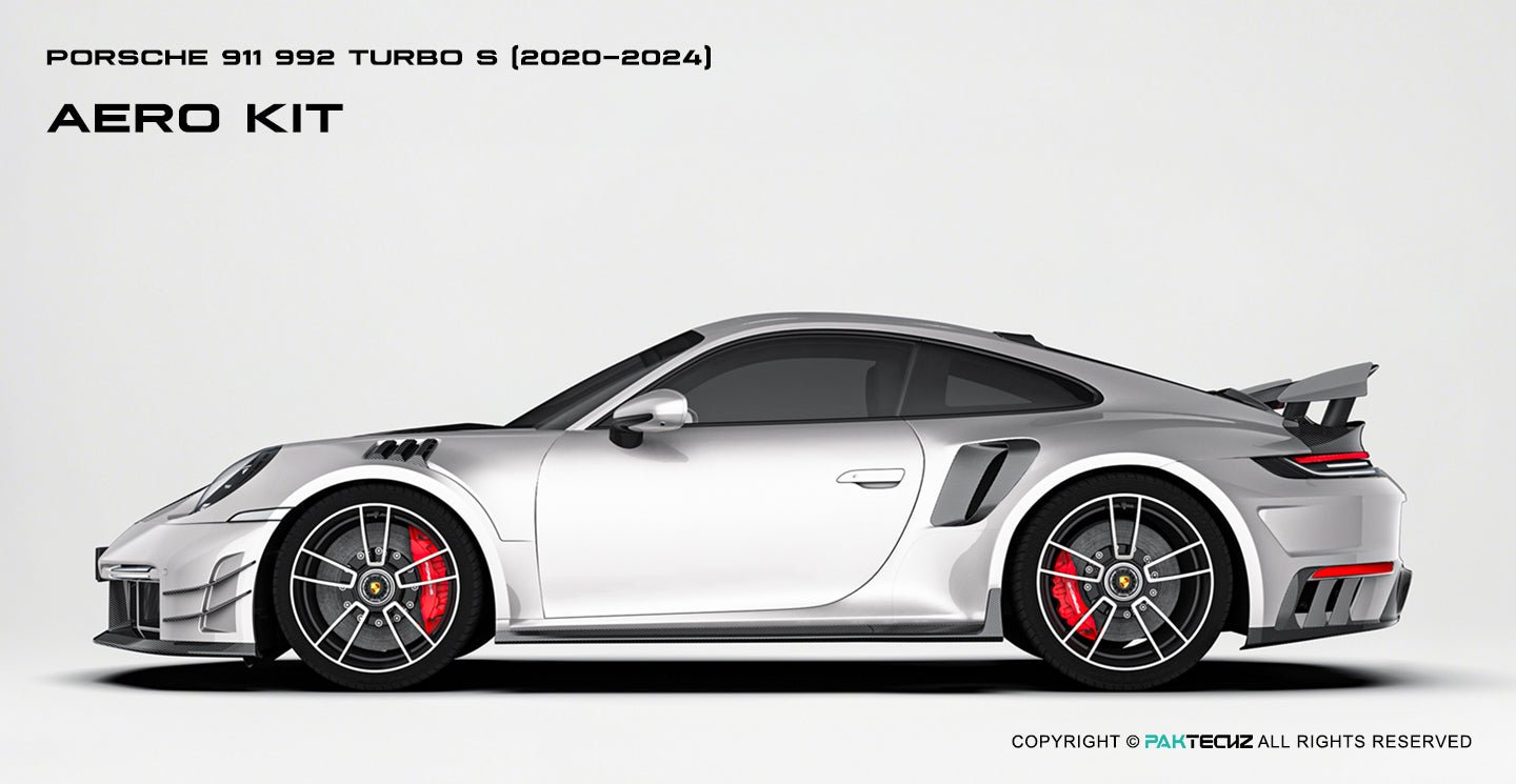 Porsche 911 992.1 Turbo S Paktechz Full Dry Carbon Aerodynamics kit 2020-2024 Aftermarket Carbon Fiber Part / Bodykit - Robot Bodykits