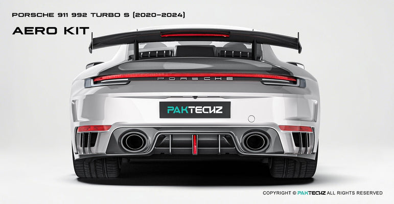 Porsche 911 992.1 Turbo S Paktechz Full Dry Carbon Aerodynamics kit 2020-2024 Aftermarket Carbon Fiber Part / Bodykit - Robot Bodykits