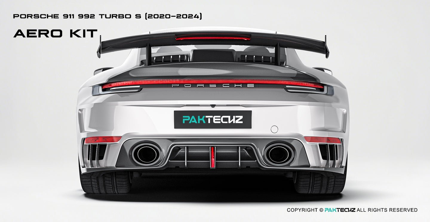 Porsche 911 992.1 Turbo S Paktechz Full Dry Carbon Aerodynamics kit 2020-2024 Aftermarket Carbon Fiber Part / Bodykit - Robot Bodykits