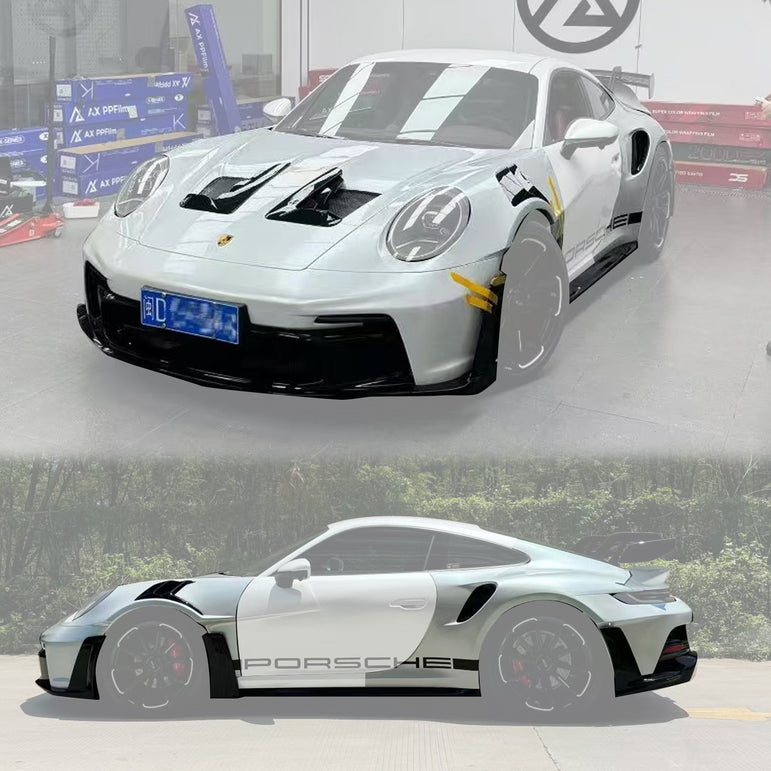 Porsche 911 992.1 Upgrade to GT3 RS Full PP Polypropylene + Dry - Carbon Fibre Conversion Kit Aftermarket Carbon Fiber Part / Bodykit - Robot Bodykits