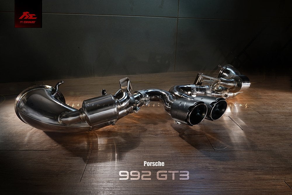 Porsche 992 GT3 Fi Exhaust Aftermarket Carbon Fiber Part / Bodykit - Robot Bodykits