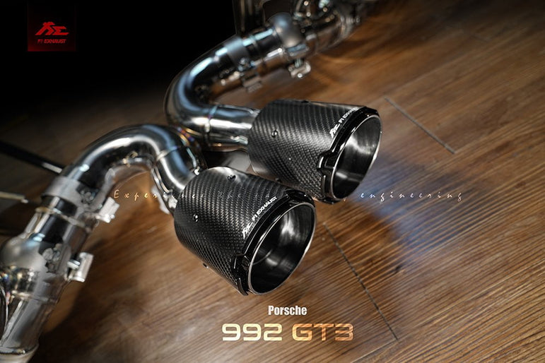 Porsche 992 GT3 Fi Exhaust Aftermarket Carbon Fiber Part / Bodykit - Robot Bodykits