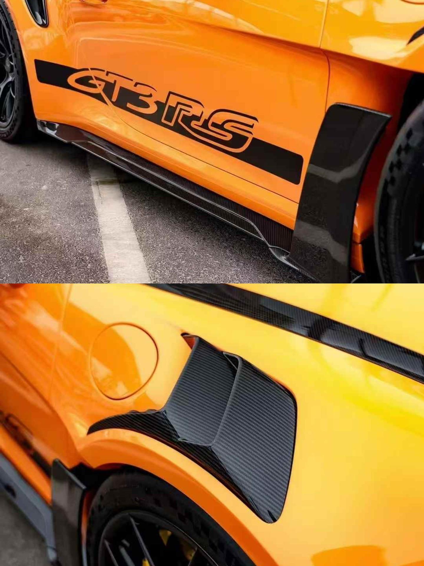 Porsche 992 GT3 RS Plastic OEM Dry-Carbon Replacement Kit Aftermarket Carbon Fiber Part / Bodykit - Robot Bodykits