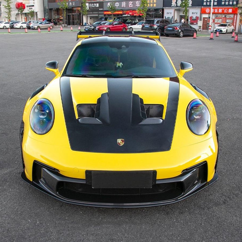 Porsche 992 GT3 RS Plastic OEM Dry-Carbon Replacement Kit Aftermarket Carbon Fiber Part / Bodykit - Robot Bodykits