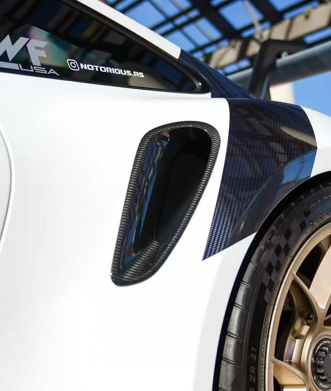 Porsche 992 GT3 RS Plastic OEM Dry - Carbon Replacement Kit Aftermarket Carbon Fiber Part / Bodykit - Robot Bodykits