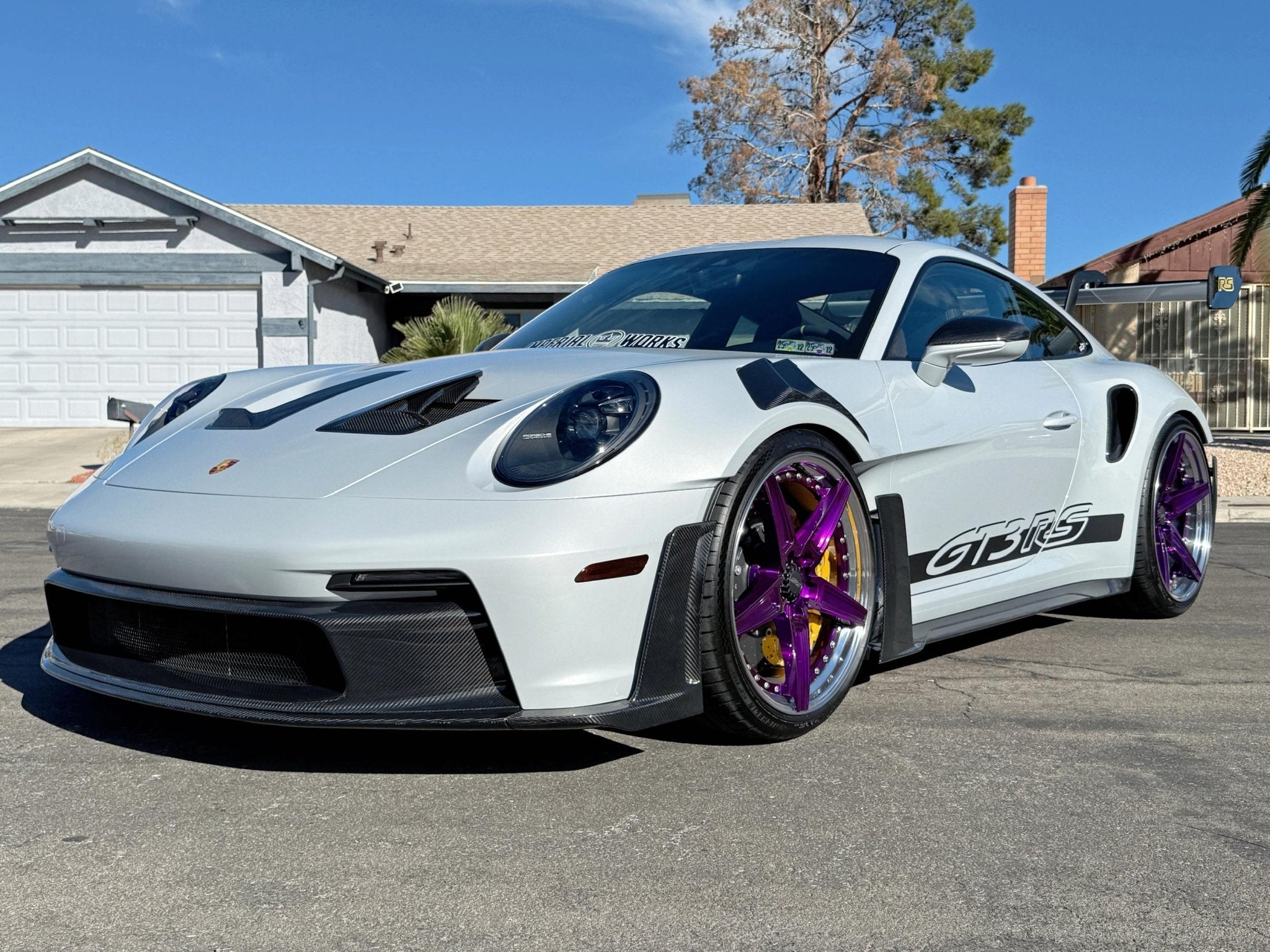 Porsche 992 GT3 RS Plastic OEM Dry-Carbon Replacement Kit Aftermarket Carbon Fiber Part / Bodykit - Robot Bodykits