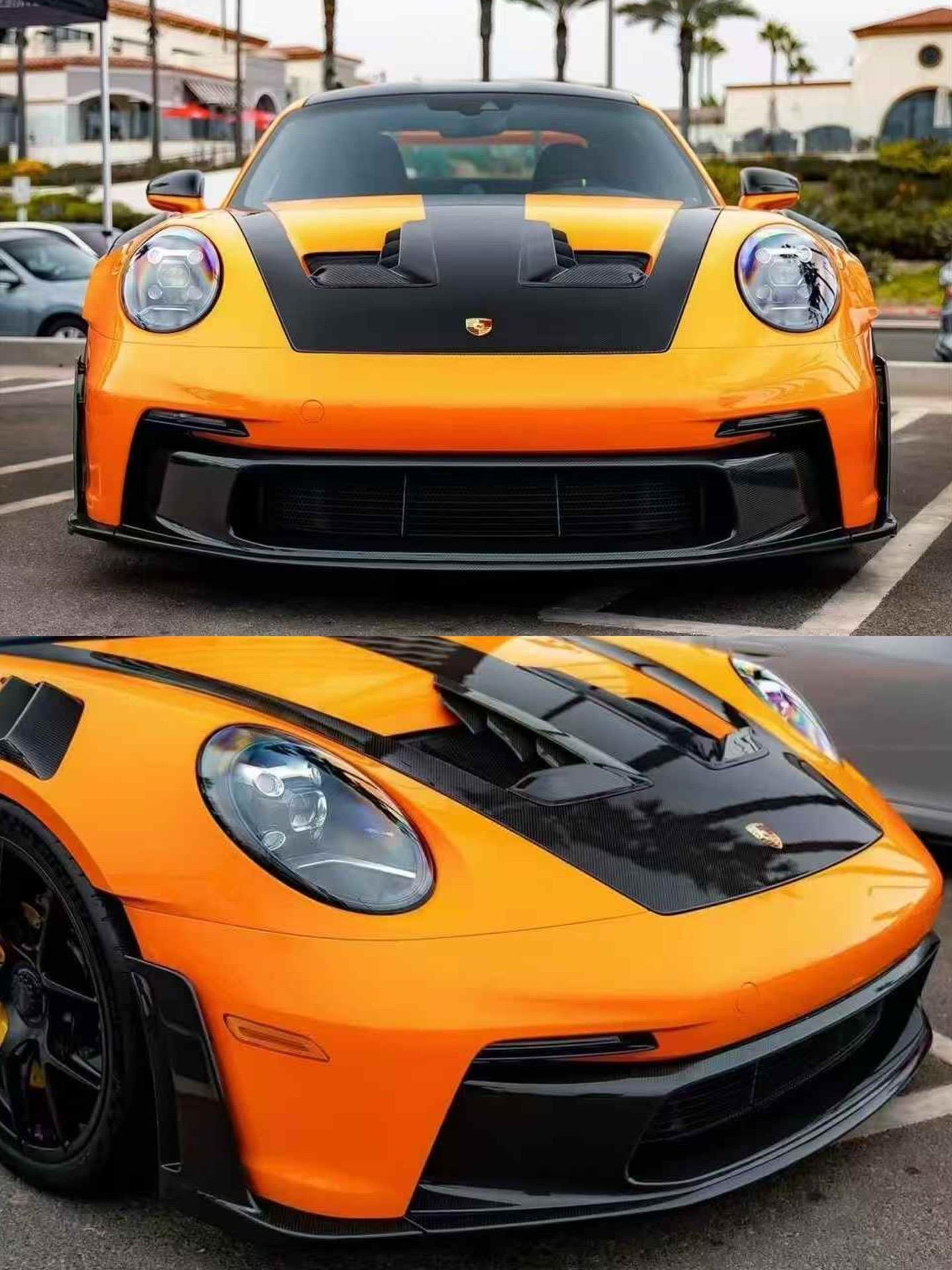 Porsche 992 GT3 RS Plastic OEM Dry-Carbon Replacement Kit Aftermarket Carbon Fiber Part / Bodykit - Robot Bodykits
