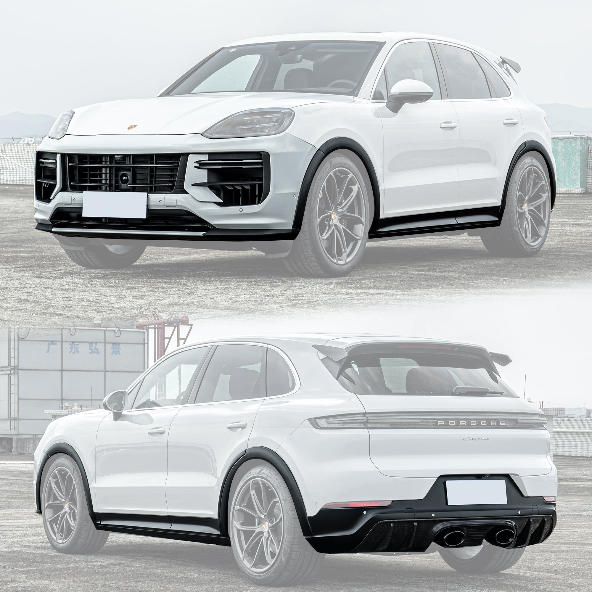 Porsche Cayenne 9Y0.2 (2024+) Turbo GT Body Kit – Plus DRL Package Aftermarket Carbon Fiber Part / Bodykit - Robot Bodykits
