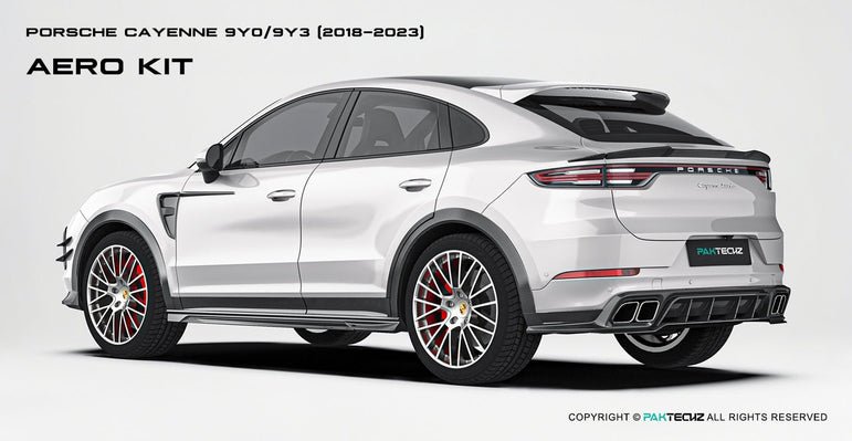 Porsche Cayenne Paktechz Full Dry Carbon Aerodynamics kit 2018 - 20 Aftermarket Carbon Fiber Part / Bodykit - Robot Bodykits