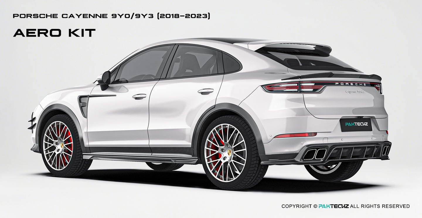 Porsche Cayenne Paktechz Full Dry Carbon Aerodynamics kit 2018 - 20 Aftermarket Carbon Fiber Part / Bodykit - Robot Bodykits