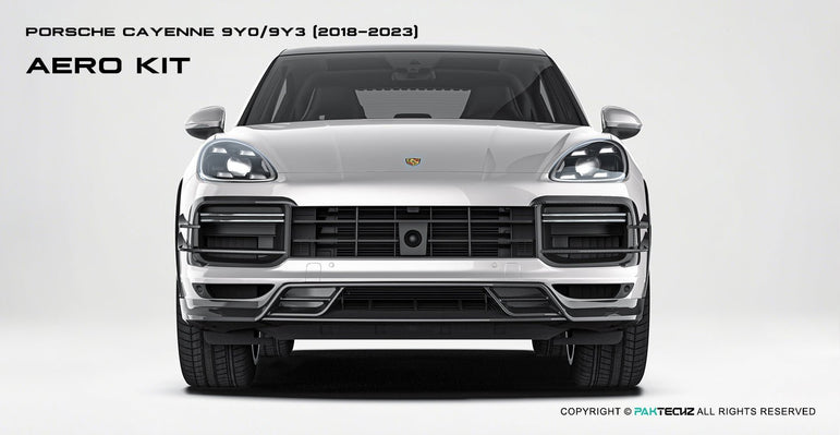 Porsche Cayenne Paktechz Full Dry Carbon Aerodynamics kit 2018-20 Aftermarket Carbon Fiber Part / Bodykit - Robot Bodykits