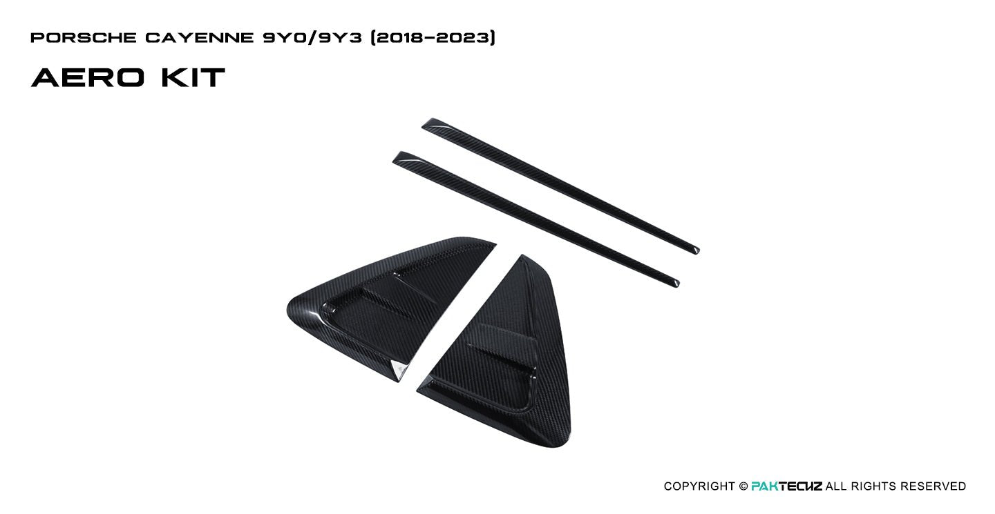 Porsche Cayenne Paktechz Full Dry Carbon Aerodynamics kit 2018-20 Aftermarket Carbon Fiber Part / Bodykit - Robot Bodykits