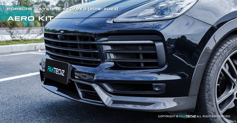 Porsche Cayenne Paktechz Full Dry Carbon Aerodynamics kit 2018 - 20 Aftermarket Carbon Fiber Part / Bodykit - Robot Bodykits
