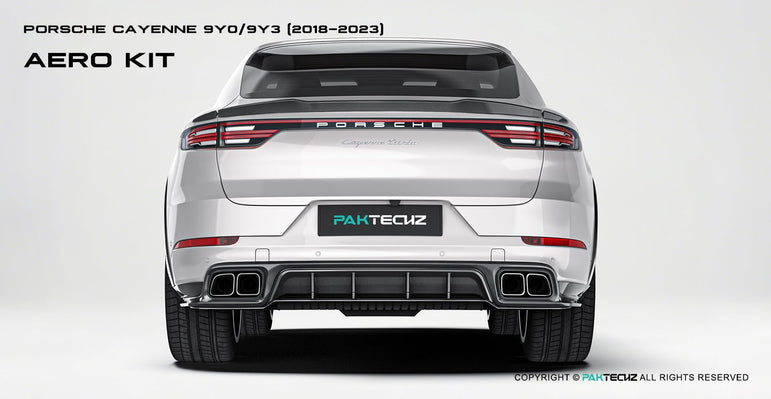 Porsche Cayenne Paktechz Full Dry Carbon Aerodynamics kit 2018-20 Aftermarket Carbon Fiber Part / Bodykit - Robot Bodykits