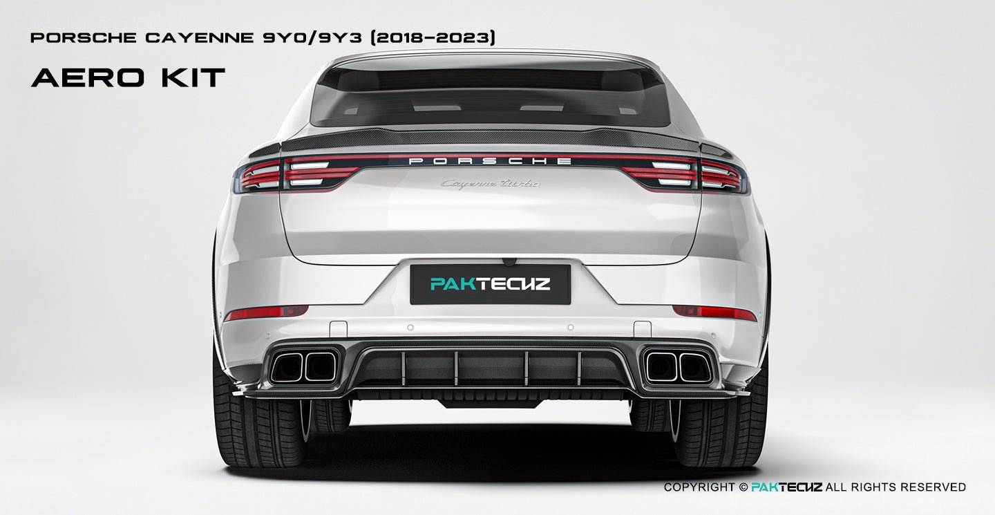 Porsche Cayenne Paktechz Full Dry Carbon Aerodynamics kit 2018-20 Aftermarket Carbon Fiber Part / Bodykit - Robot Bodykits