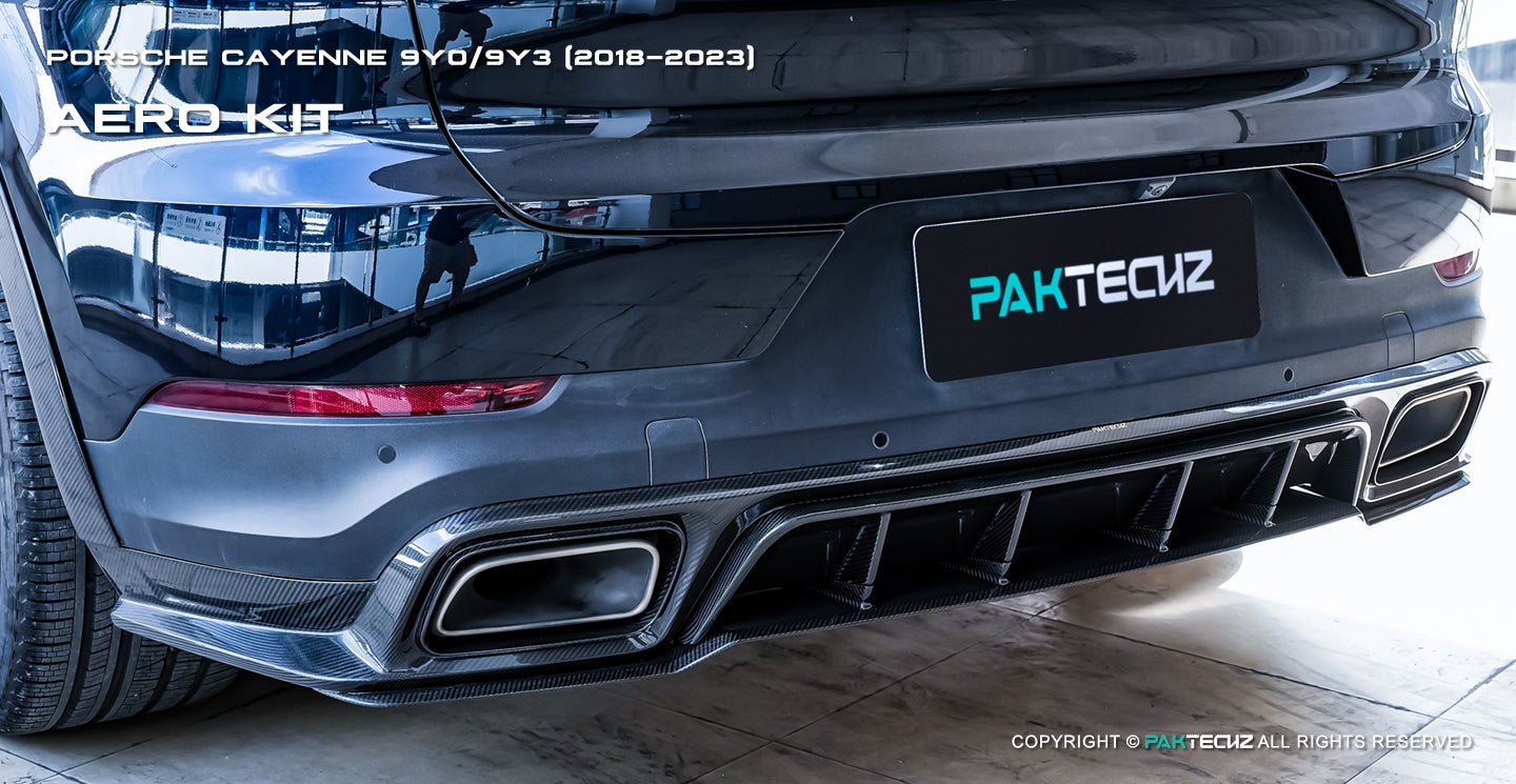 Porsche Cayenne Paktechz Full Dry Carbon Aerodynamics kit 2018 - 20 Aftermarket Carbon Fiber Part / Bodykit - Robot Bodykits