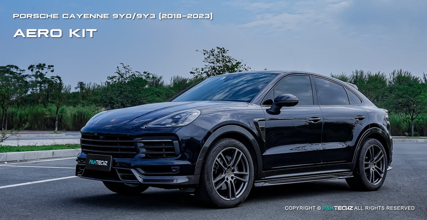 Porsche Cayenne Paktechz Full Dry Carbon Aerodynamics kit 2018-20 Aftermarket Carbon Fiber Part / Bodykit - Robot Bodykits