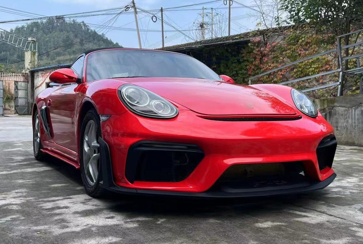 Porsche Cayman 987 (2005–2012) GT4 RS Style PP Front Bumper Aftermarket Carbon Fiber Part / Bodykit - Robot Bodykits