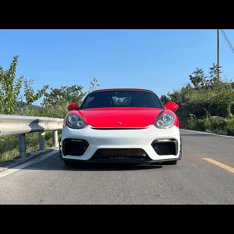 Porsche Cayman 987 (2005–2012) GT4 RS Style PP Front Bumper Aftermarket Carbon Fiber Part / Bodykit - Robot Bodykits