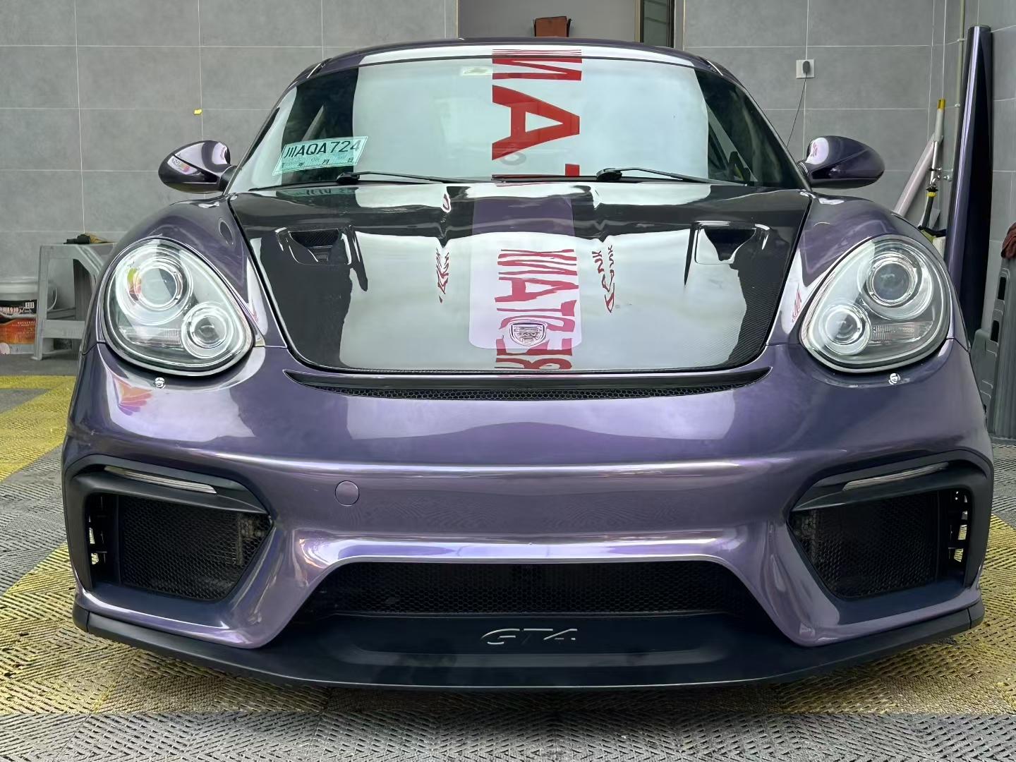 Porsche Cayman 987 (2005–2012) GT4 Style PP Front Bumper Aftermarket Carbon Fiber Part / Bodykit - Robot Bodykits