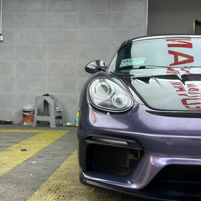 Porsche Cayman 987 (2005–2012) GT4 Style PP Front Bumper Aftermarket Carbon Fiber Part / Bodykit - Robot Bodykits