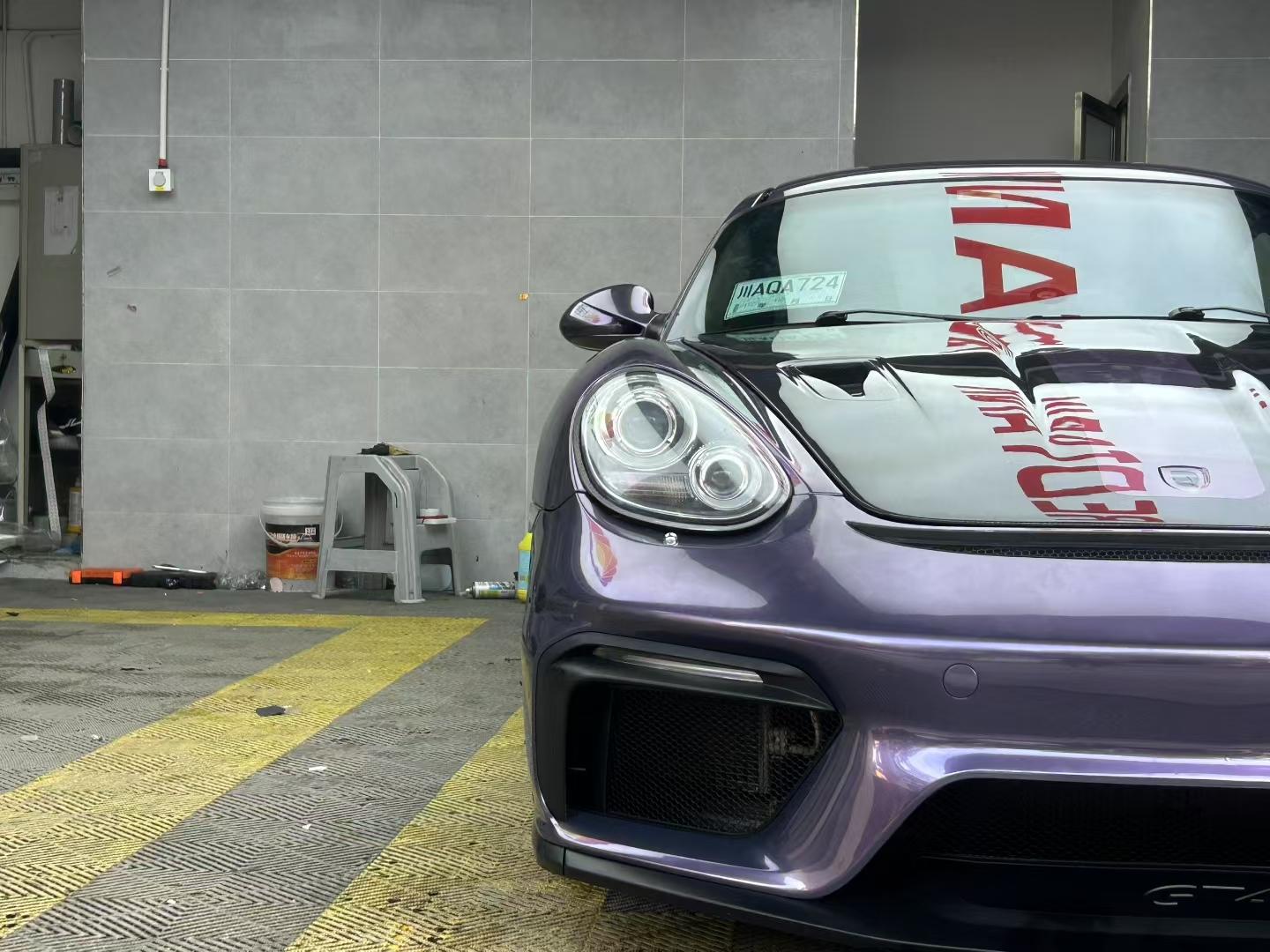 Porsche Cayman 987 (2005–2012) GT4 Style PP Front Bumper Aftermarket Carbon Fiber Part / Bodykit - Robot Bodykits
