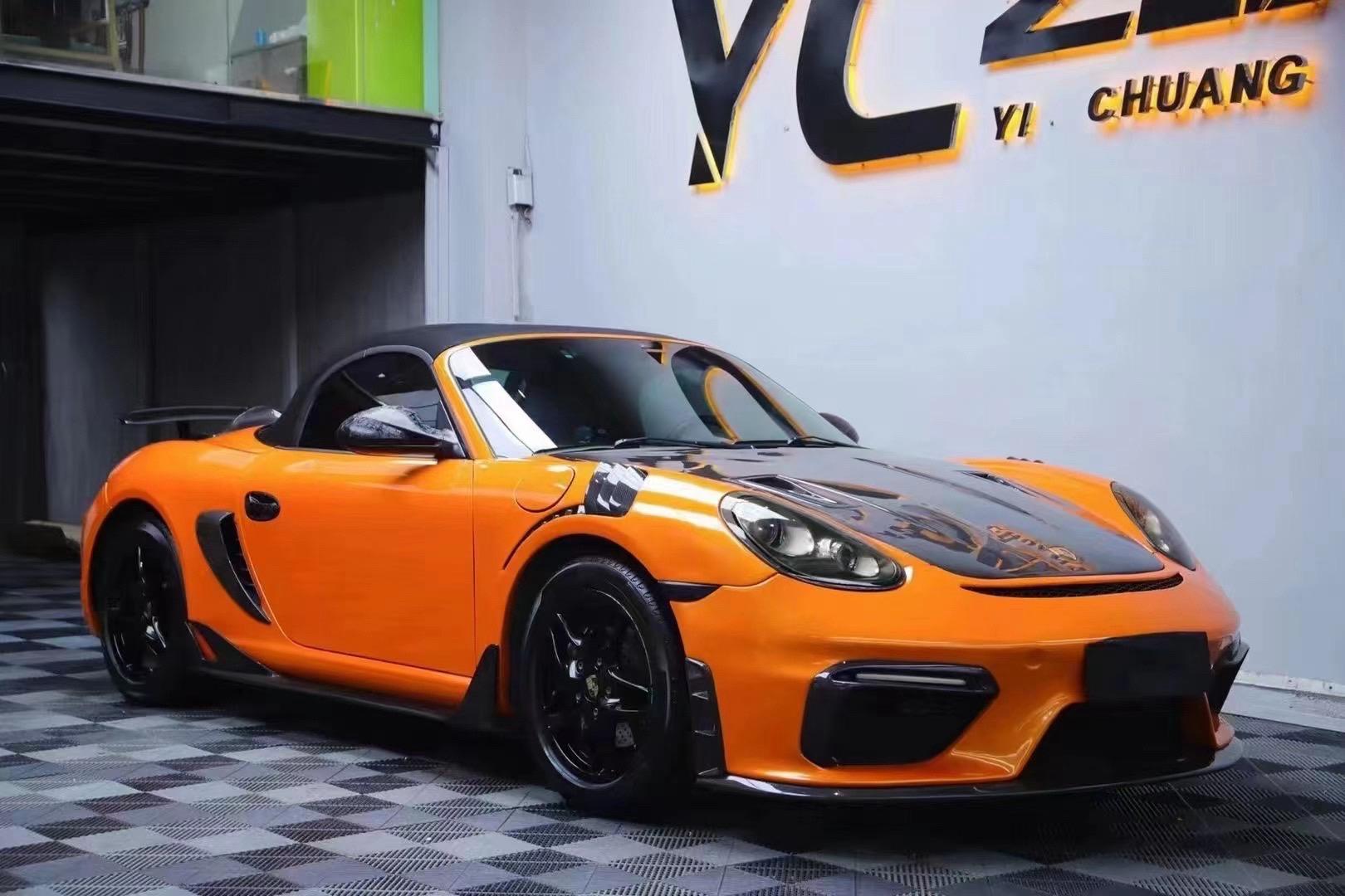 Porsche Cayman 987 (2005–2012) GT4 Style PP Front Bumper Aftermarket Carbon Fiber Part / Bodykit - Robot Bodykits