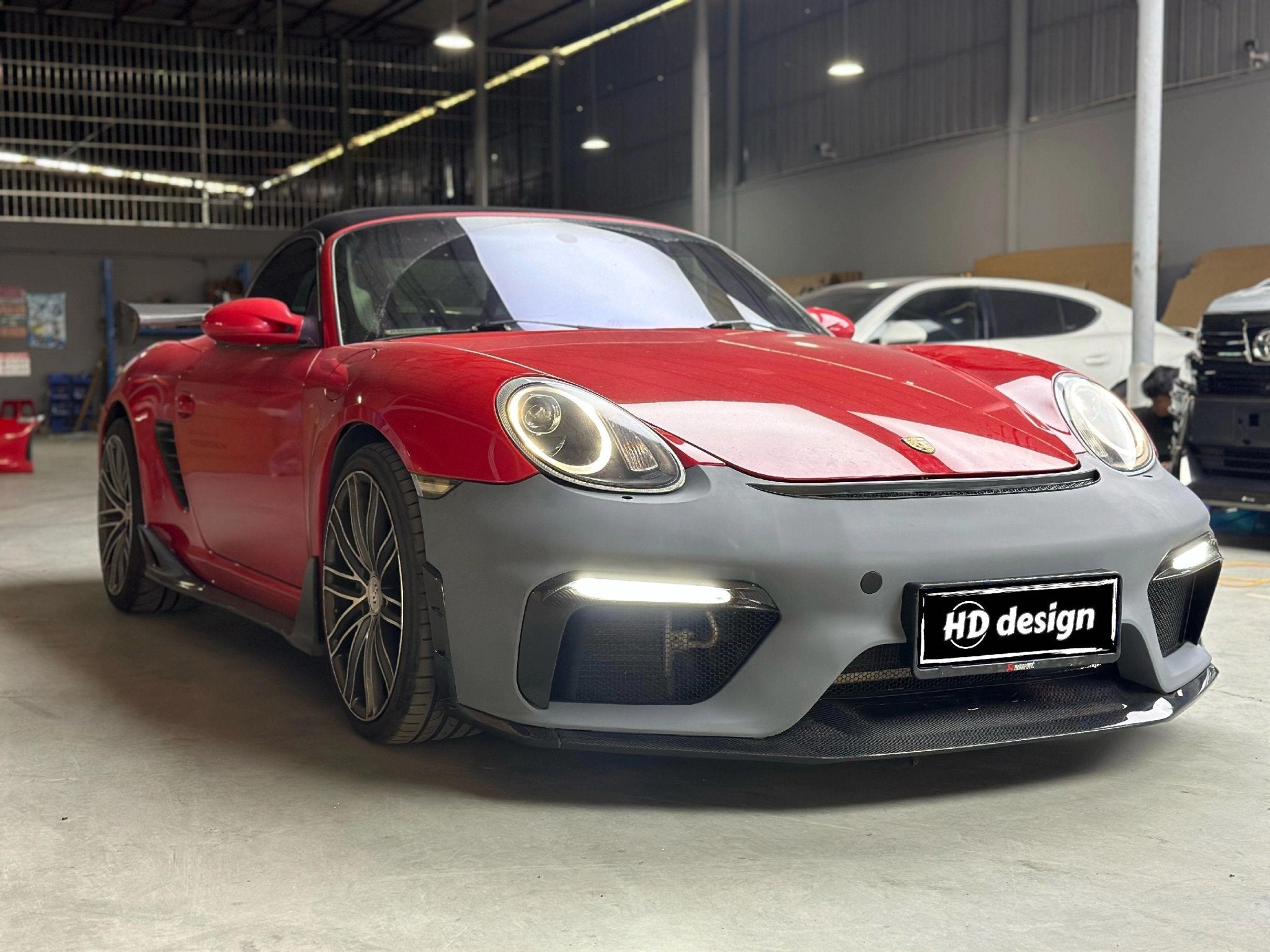 Porsche Cayman 987 (2005–2012) GT4 Style PP Front Bumper Aftermarket Carbon Fiber Part / Bodykit - Robot Bodykits