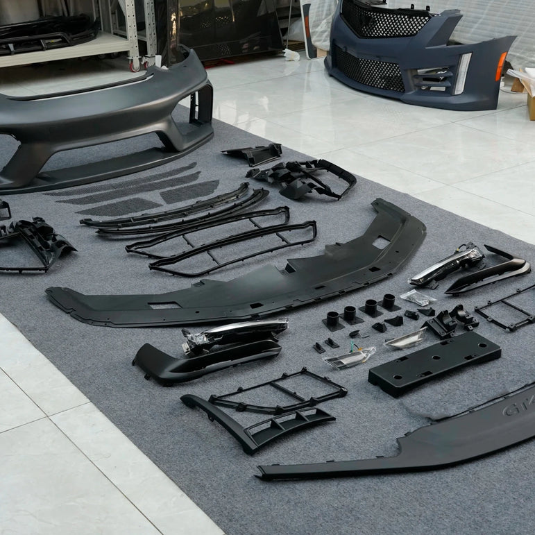 Porsche Cayman 987 (2005–2012) GT4 Style PP Front Bumper Aftermarket Carbon Fiber Part / Bodykit - Robot Bodykits