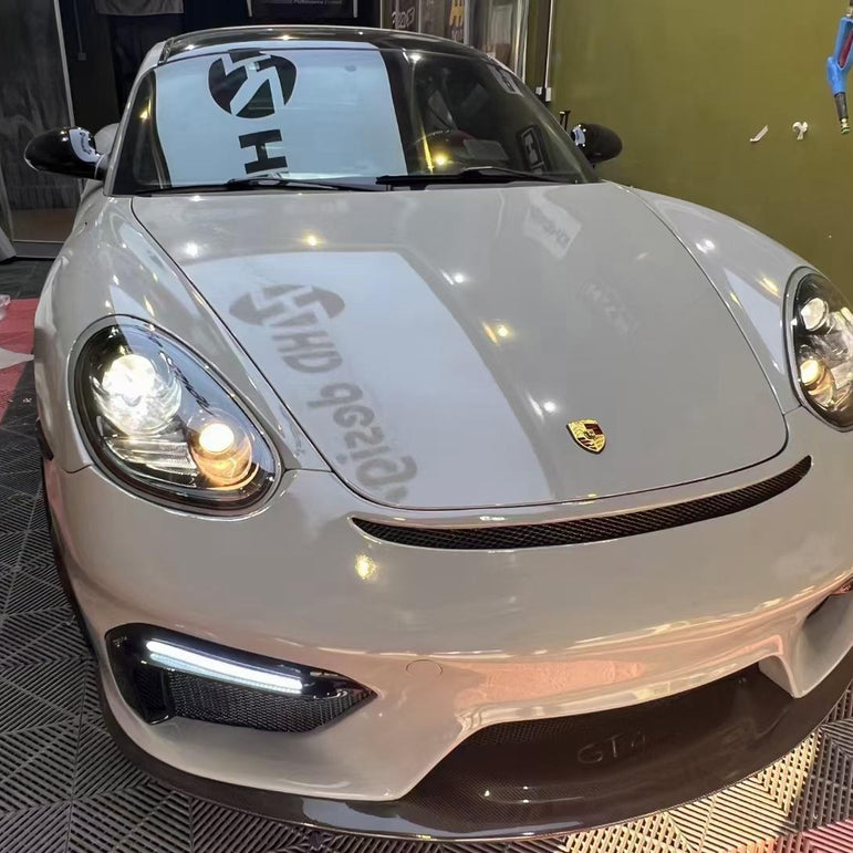 Porsche Cayman 987 (2005–2012) GT4 Style PP Front Bumper Aftermarket Carbon Fiber Part / Bodykit - Robot Bodykits