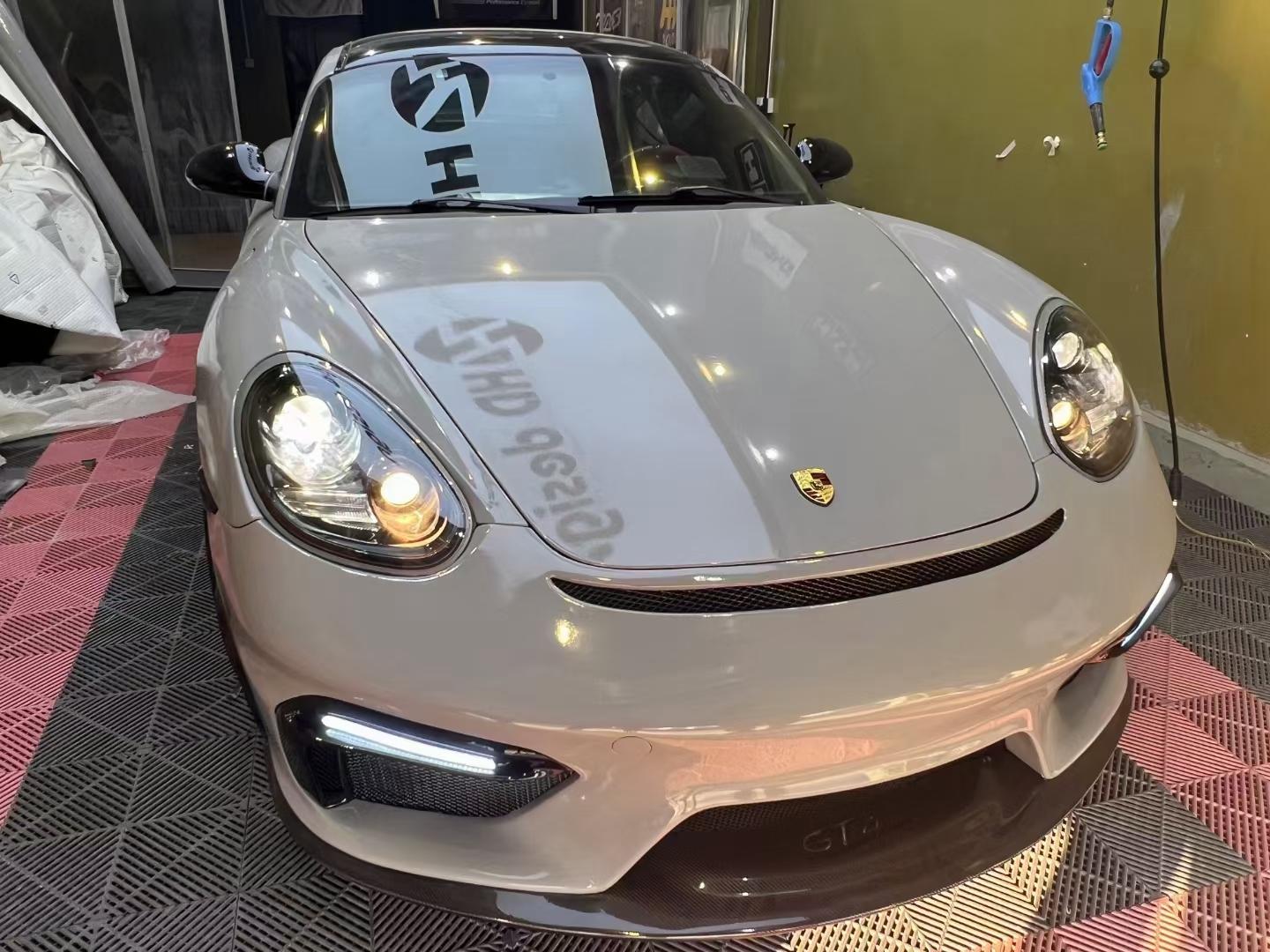 Porsche Cayman 987 (2005–2012) GT4 Style PP Front Bumper Aftermarket Carbon Fiber Part / Bodykit - Robot Bodykits