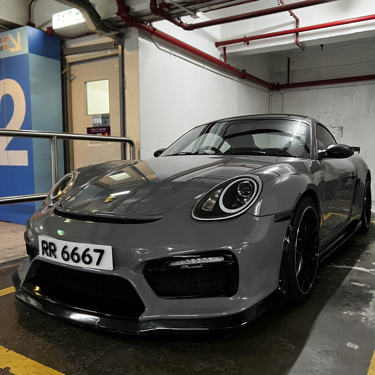 Porsche Cayman 987 (2005–2012) GT4 Style PP Front Bumper Aftermarket Carbon Fiber Part / Bodykit - Robot Bodykits