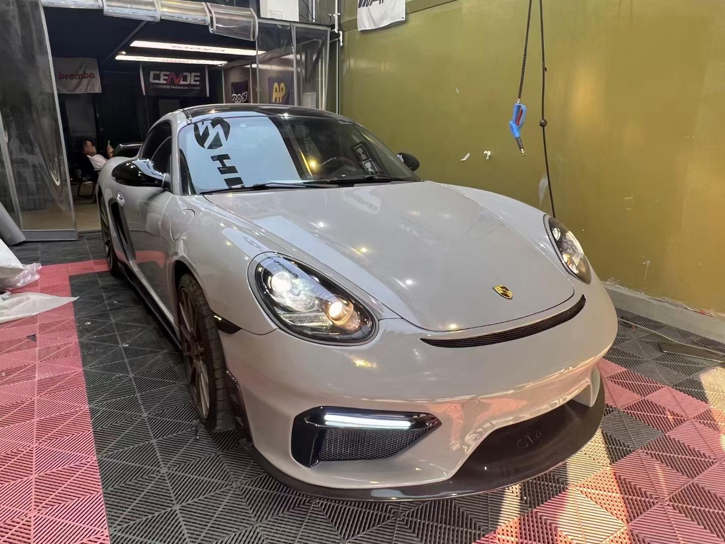 Porsche Cayman 987 (2005–2012) GT4 Style PP Front Bumper Aftermarket Carbon Fiber Part / Bodykit - Robot Bodykits