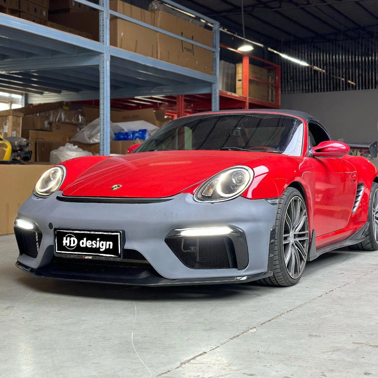 Porsche Cayman 987 (2005–2012) GT4 Style PP Front Bumper Aftermarket Carbon Fiber Part / Bodykit - Robot Bodykits