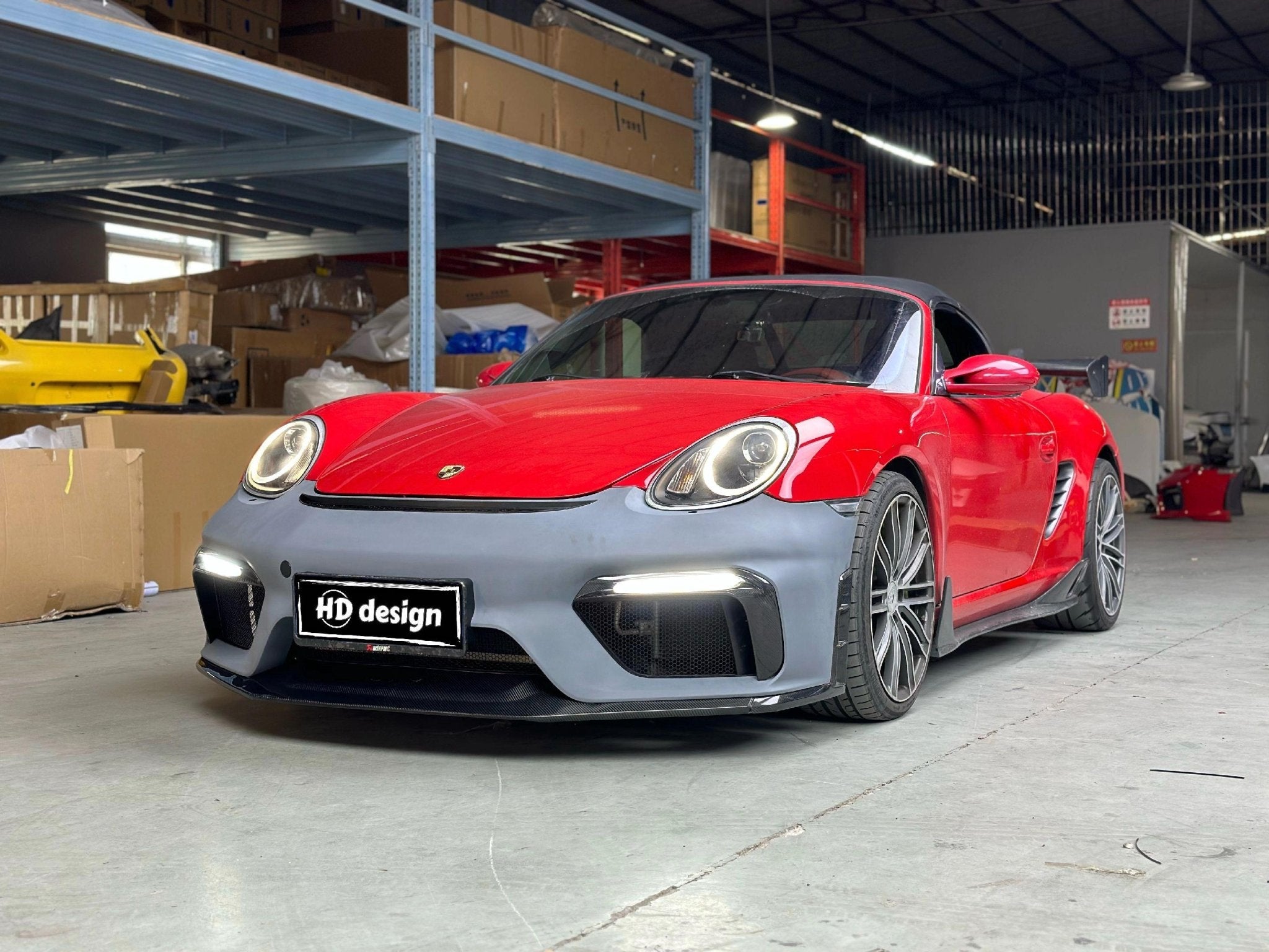 Porsche Cayman 987 (2005–2012) GT4 Style PP Front Bumper Aftermarket Carbon Fiber Part / Bodykit - Robot Bodykits