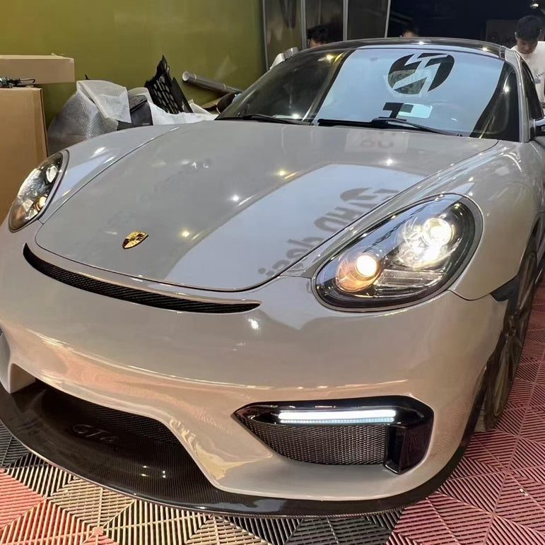 Porsche Cayman 987 (2005–2012) GT4 Style PP Front Bumper Aftermarket Carbon Fiber Part / Bodykit - Robot Bodykits