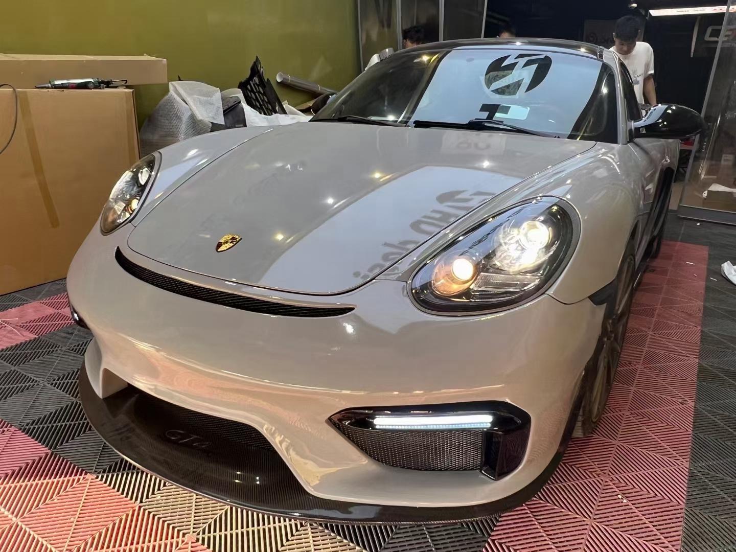Porsche Cayman 987 (2005–2012) GT4 Style PP Front Bumper Aftermarket Carbon Fiber Part / Bodykit - Robot Bodykits
