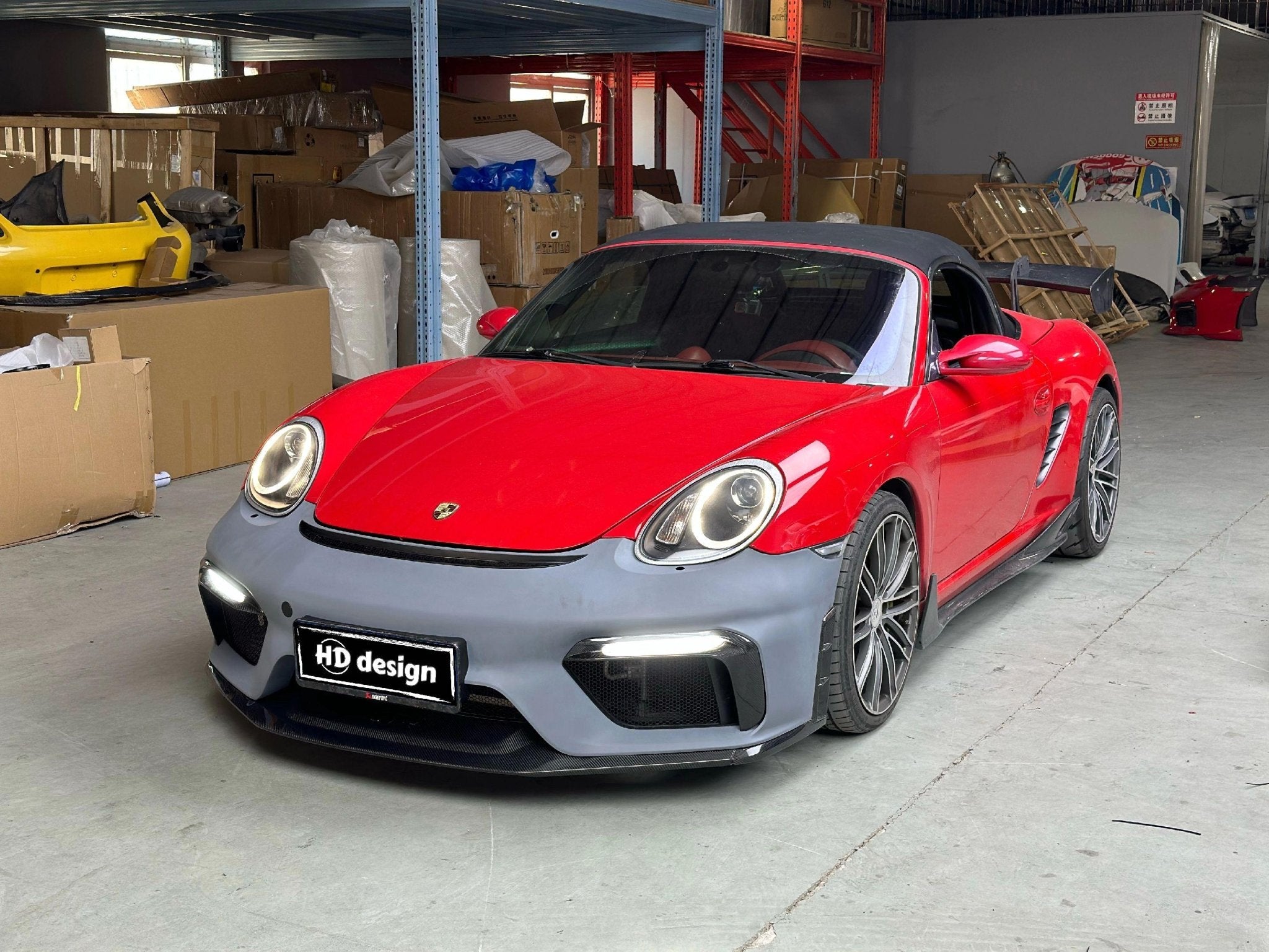 Porsche Cayman 987 (2005–2012) GT4 Style PP Front Bumper Aftermarket Carbon Fiber Part / Bodykit - Robot Bodykits