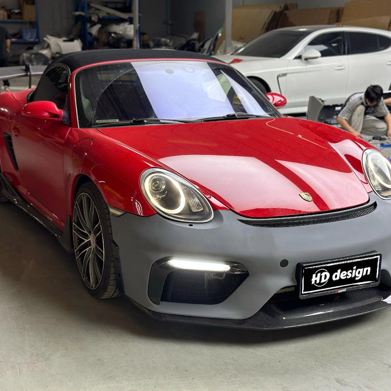 Porsche Cayman 987 (2005–2012) GT4 Style PP Front Bumper Aftermarket Carbon Fiber Part / Bodykit - Robot Bodykits