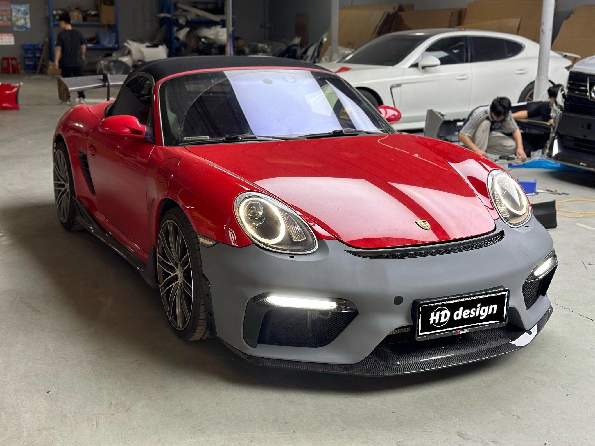 Porsche Cayman 987 (2005–2012) GT4 Style PP Front Bumper Aftermarket Carbon Fiber Part / Bodykit - Robot Bodykits