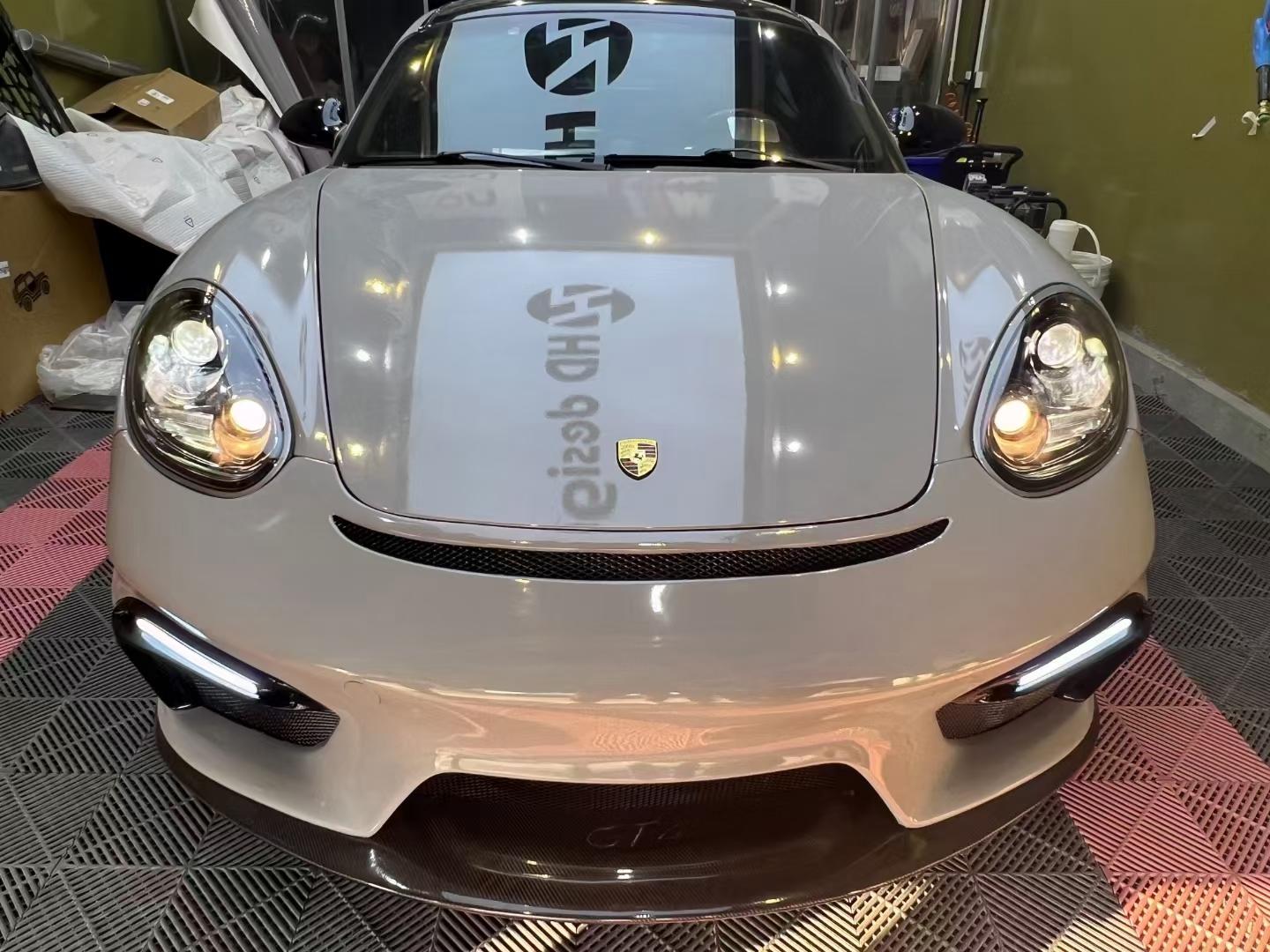 Porsche Cayman 987 (2005–2012) GT4 Style PP Front Bumper Aftermarket Carbon Fiber Part / Bodykit - Robot Bodykits