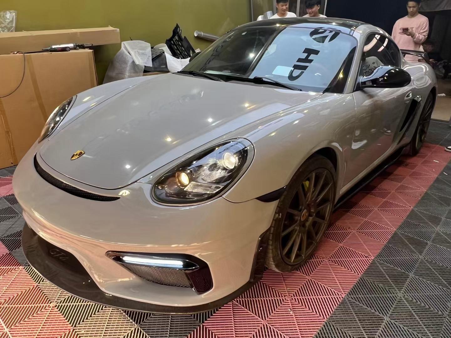Porsche Cayman 987 (2005–2012) GT4 Style PP Front Bumper Aftermarket Carbon Fiber Part / Bodykit - Robot Bodykits