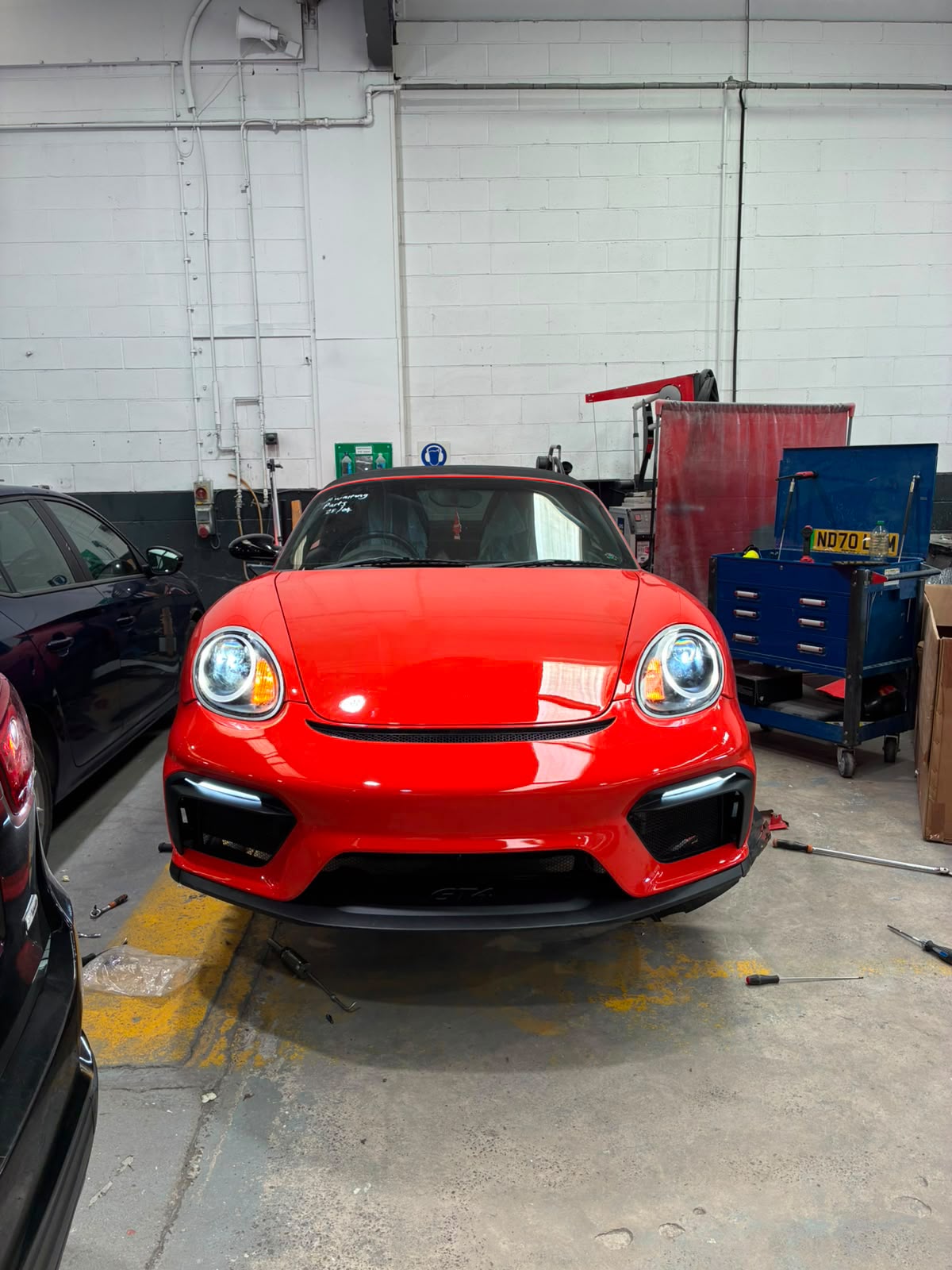 Porsche Cayman 987 (2005–2012) GT4 Style PP Front Bumper Aftermarket Carbon Fiber Part / Bodykit - Robot Bodykits