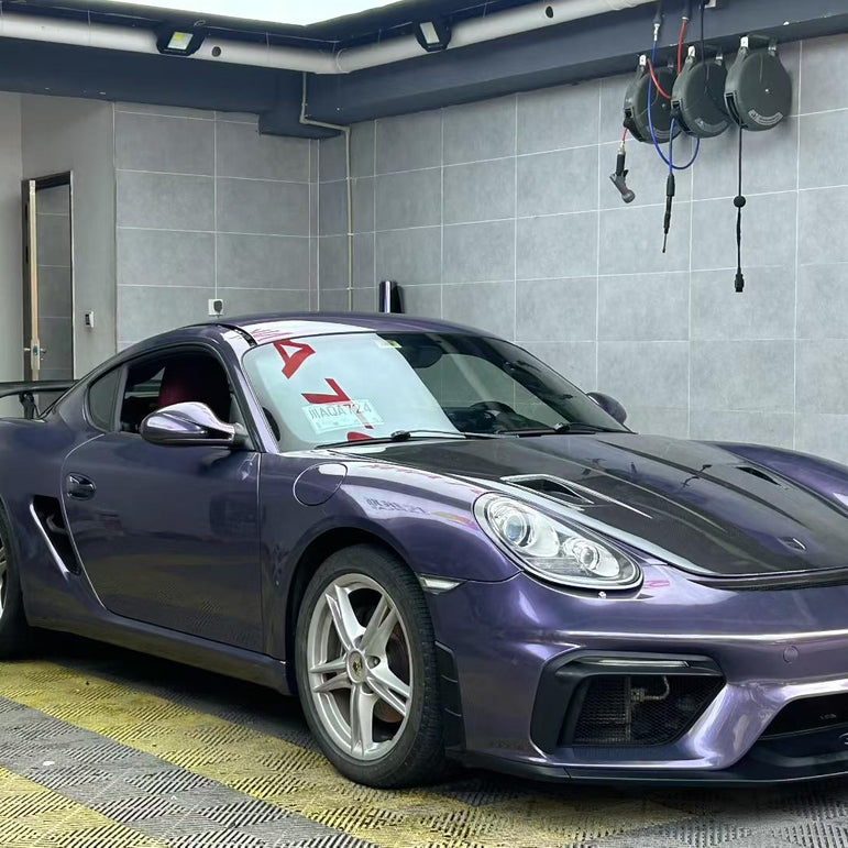 Porsche Cayman 987 (2005–2012) GT4 Style PP Front Bumper Aftermarket Carbon Fiber Part / Bodykit - Robot Bodykits