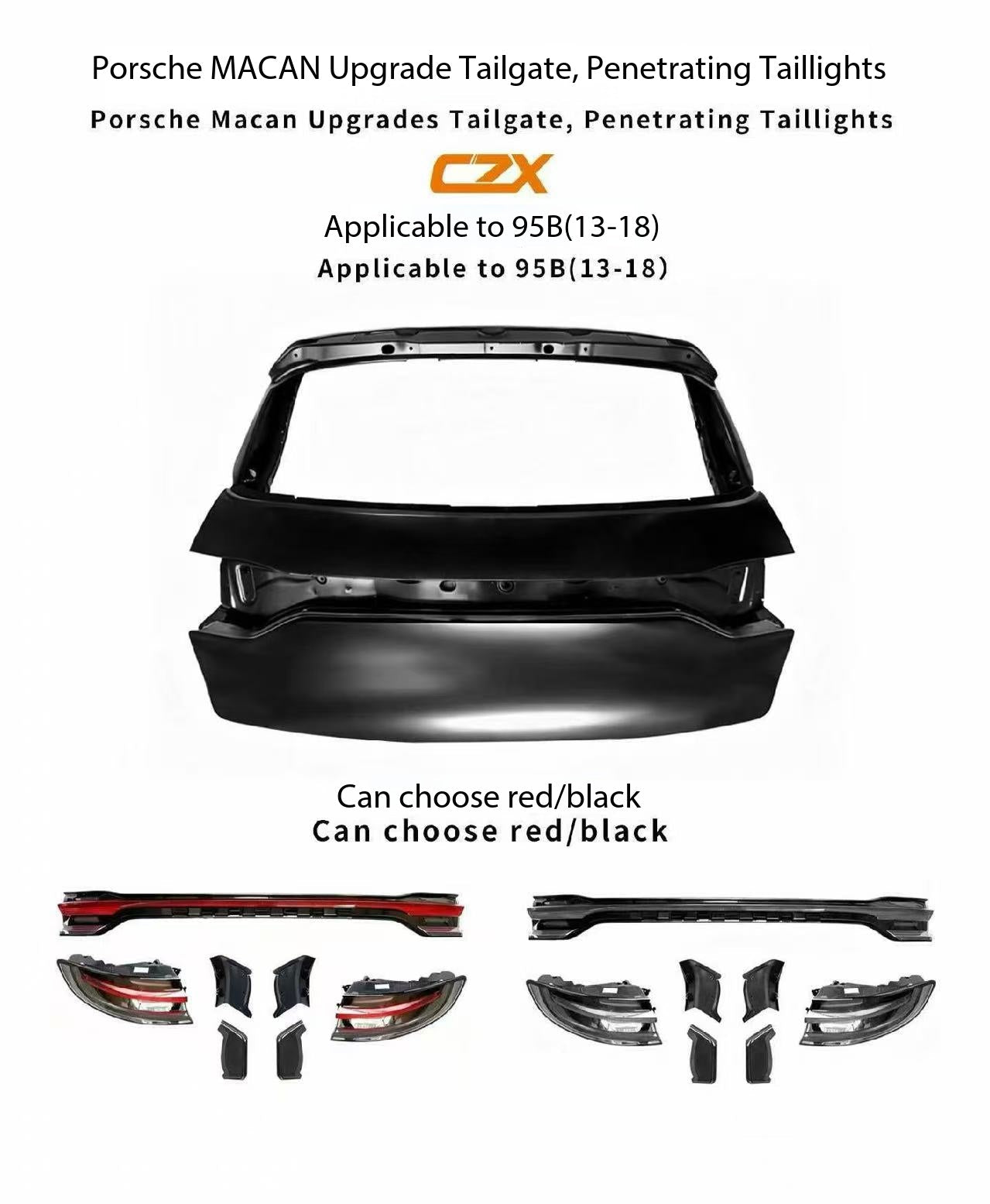 Porsche Macan 95B (2014 - 2023) Convert to (2023) 95B.3 Full Conversion Kit Aftermarket Carbon Fiber Part / Bodykit - Robot Bodykits