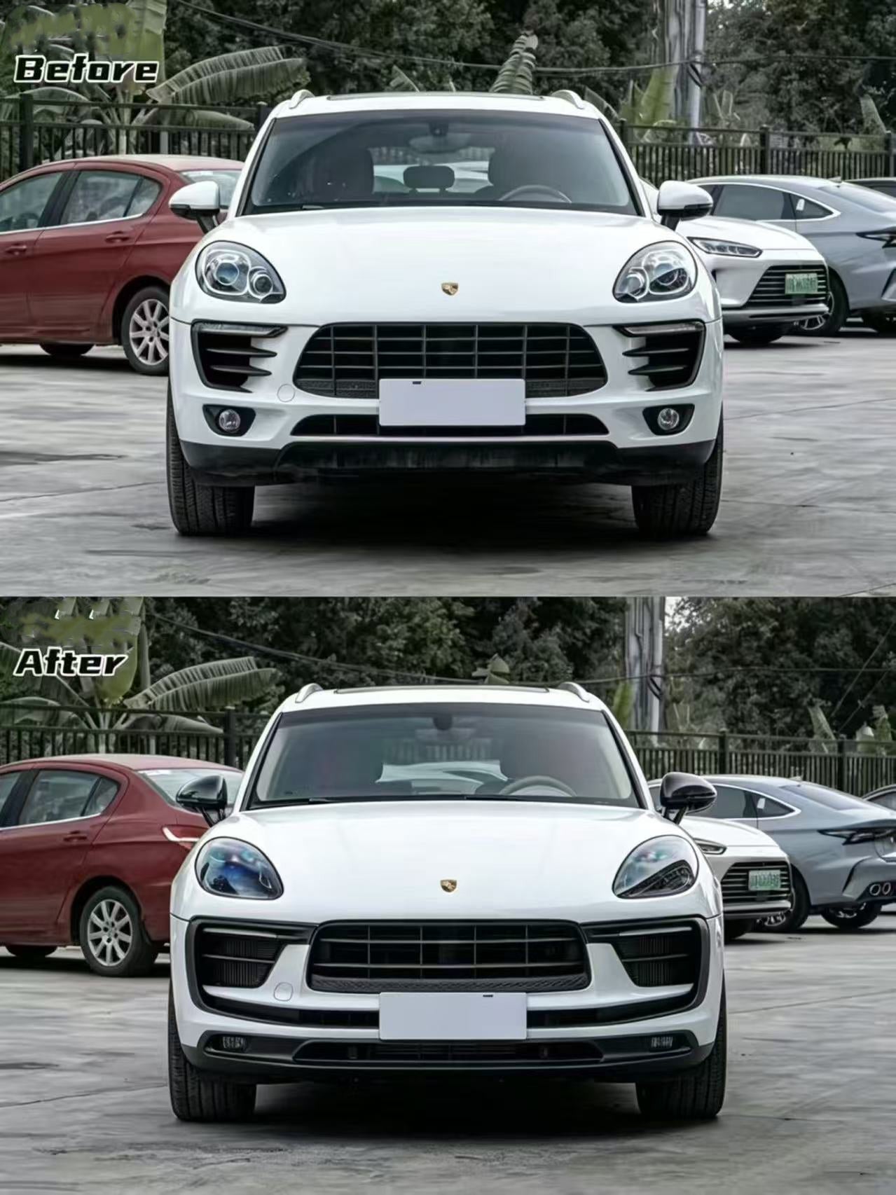 Porsche Macan 95B (2014 - 2023) Convert to (2023) 95B.3 Full Conversion Kit Aftermarket Carbon Fiber Part / Bodykit - Robot Bodykits