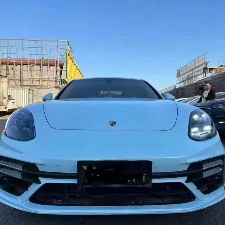 Porsche Panamera 970 Convert to 971 GTS Front Bumper Conversion Kit w/ Headlight Aftermarket Carbon Fiber Part / Bodykit - Robot Bodykits
